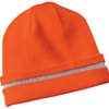 Enhanced Visibility Beanie with Reflective Stripe