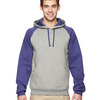 Adult 8 oz. NuBlend® Colorblock Raglan Pullover Hooded Sweatshirt