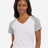 Women's Colorblocked V-Neck T-Shirt