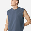 Unisex Heavyweight Cotton Garment-Dyed Boxy Muscle Tee