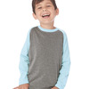 Youth CVC Three-Quarter Sleeve Raglan Tee