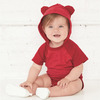 Infant Fine Jersey Raglan Bodysuit with Hood & Ears