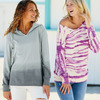 Women's French Terry Ombré Hooded Sweatshirt