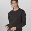 Women's Quilted Crewneck Pullover